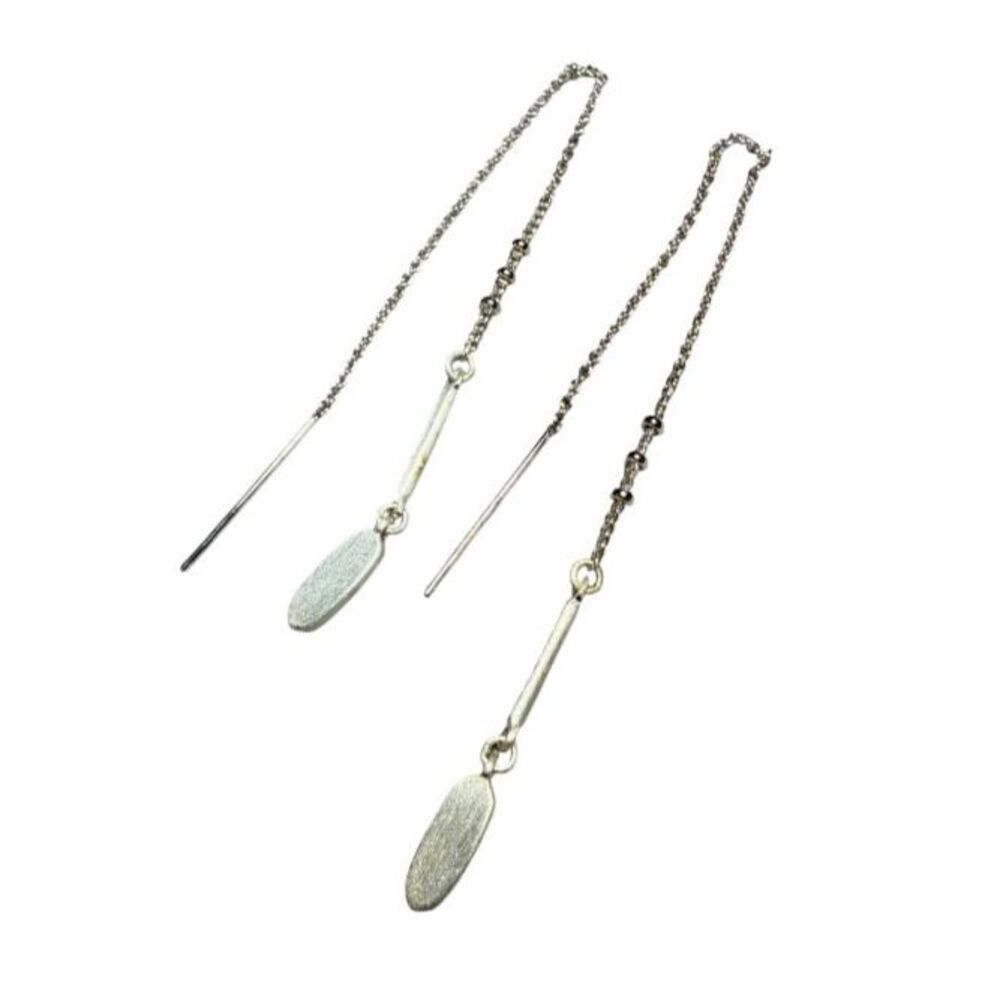 Kendra Scott Fern Threader Earrings + Kendra Scott Olive Necklace Custom Bundle - Picture 2 of 8